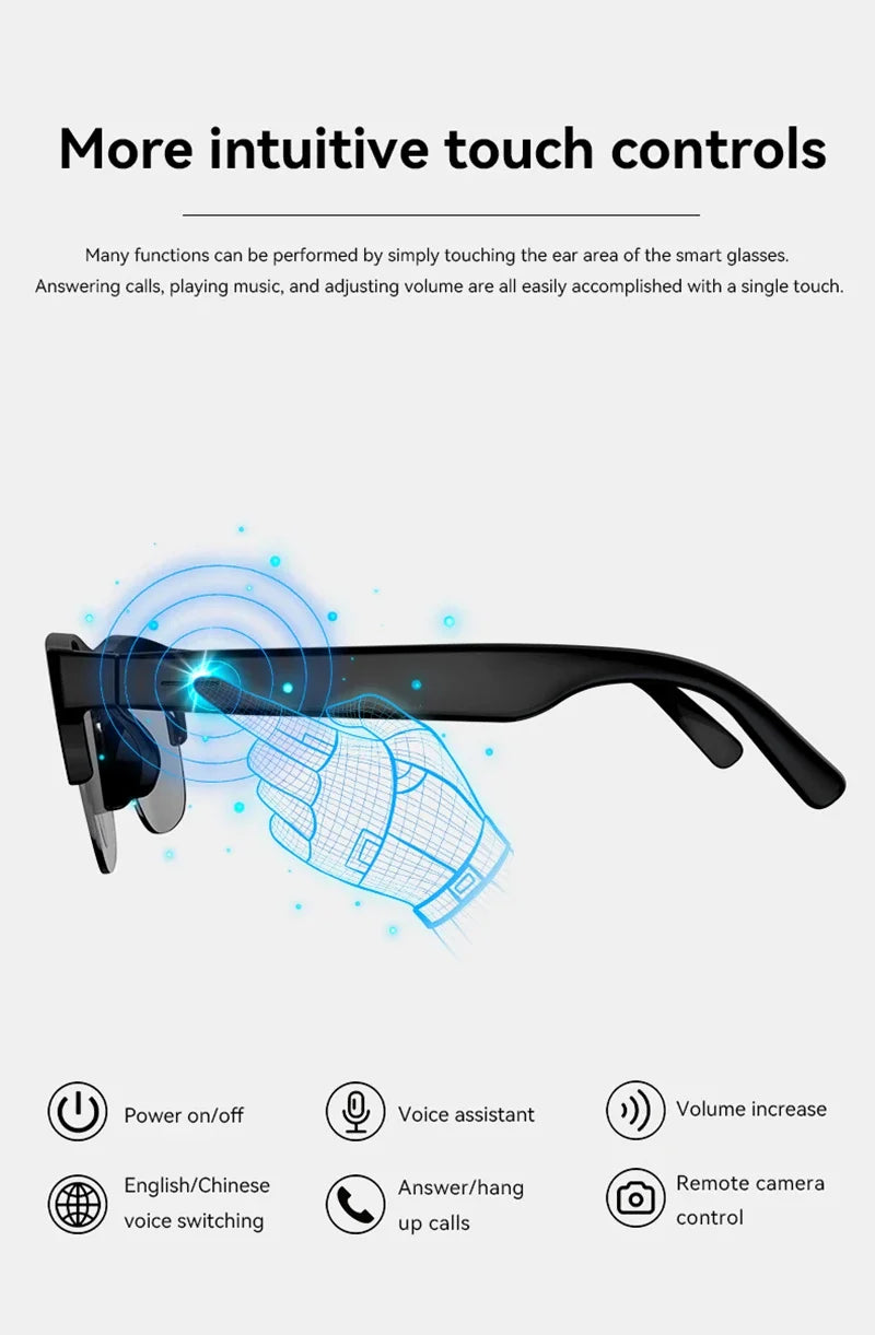 Lenovo 8K AI Smart Glasses D12 – Tłumaczenie AI, ChatGPT, Rozmowy, Muzyka