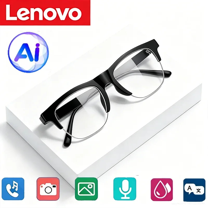 Lenovo 8K AI Smart Glasses D12 – Tłumaczenie AI, ChatGPT, Rozmowy, Muzyka