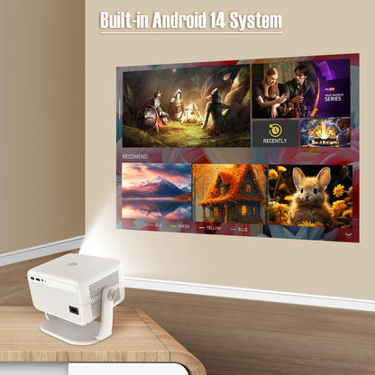 Magcubic L018 Projektor 1080P – 650 ANSI, Android 14, WiFi 6, Auto Keystone