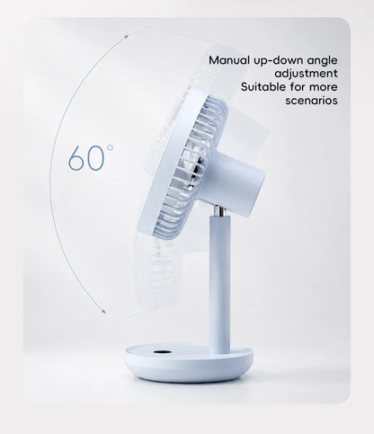 KINSCOTER Smart Desk Fan – 4000mAh, 5 prędkości, cicha praca