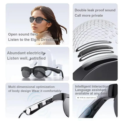 Lenovo 8K AI Smart Glasses D12 – Tłumaczenie AI, ChatGPT, Rozmowy, Muzyka