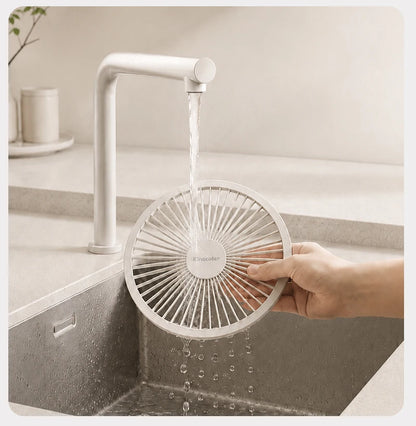 KINSCOTER Smart Desk Fan – 4000mAh, 5 prędkości, cicha praca