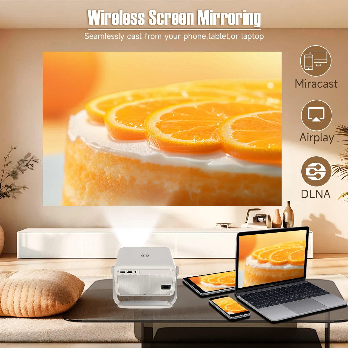 Magcubic L018 Projektor 1080P – 650 ANSI, Android 14, WiFi 6, Auto Keystone