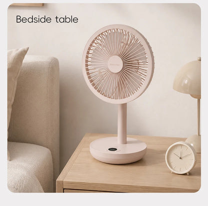 KINSCOTER Smart Desk Fan – 4000mAh, 5 prędkości, cicha praca