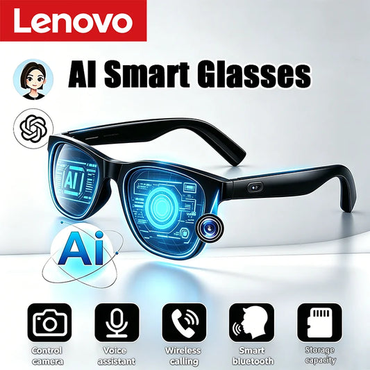 Lenovo AI Smart Glasses D12 – Bluetooth Glasses with Voice Assistant